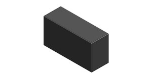 Osłona profilu prostokątnego 40 x 80 mm